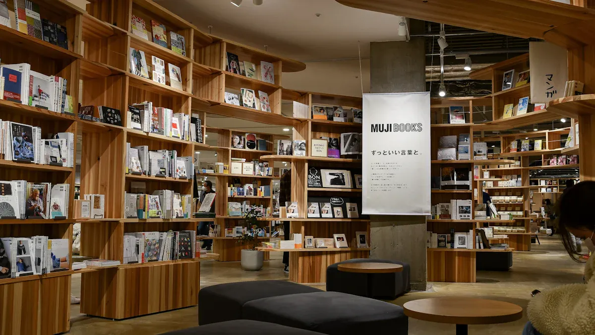 Digital price tags never clutter MUJI’s shelves