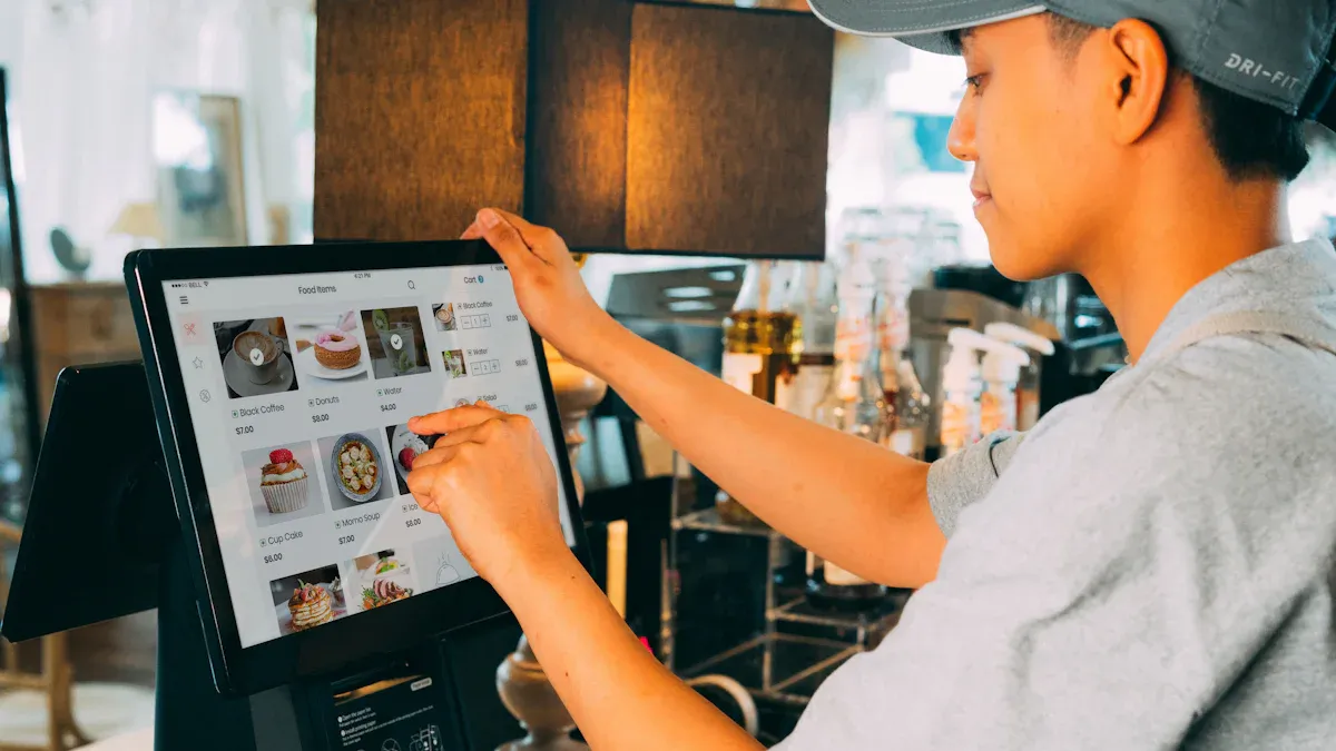 Core Components of POS System and Digital Price Tags Communication